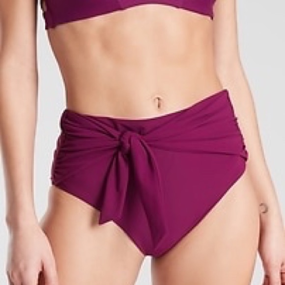 Athleta Other - Athleta Shirred Tie High Rise Bottom New